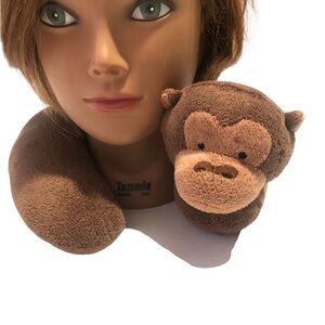 Goldbug eddie Bauer Brown Monkey kids Neck travel Pillow